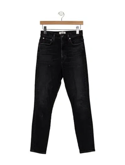 Pre-owned Agolde High-rise Straight Leg Jeans In Blue