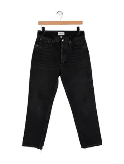 Pre-owned Agolde High-rise Straight Leg Jeans In Blue