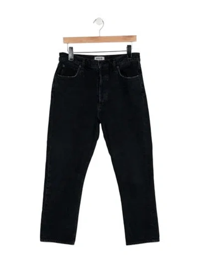 Pre-owned Agolde High-rise Straight Leg Jeans In Blue