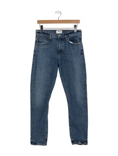 Pre-owned Agolde High-rise Straight Leg Jeans In Blue