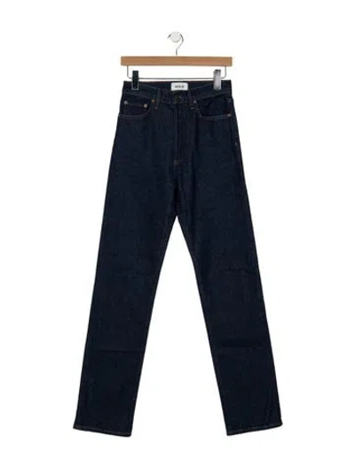 Pre-owned Agolde High-rise Straight Leg Jeans In Blue