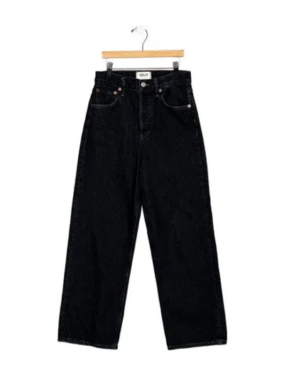 Pre-owned Agolde High-rise Straight Leg Jeans In Blue