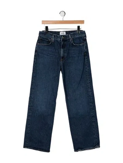 Pre-owned Agolde High-rise Straight Leg Jeans In Blue