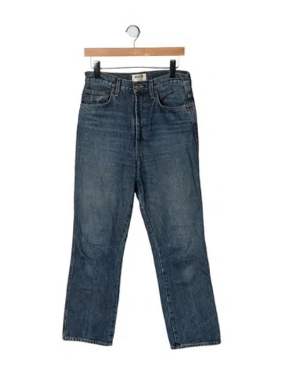 Pre-owned Agolde High-rise Straight Leg Jeans In Blue