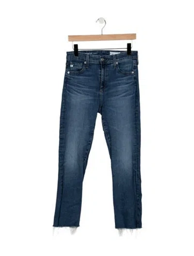 Pre-owned Agolde High-rise Straight Leg Jeans In Blue