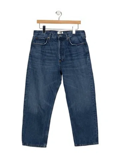 Pre-owned Agolde High-rise Straight Leg Jeans In Blue