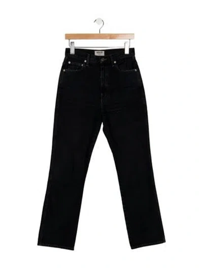 Pre-owned Agolde High-rise Straight Leg Jeans In Blue