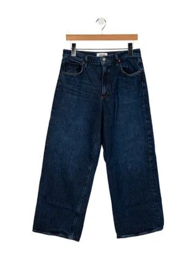 Pre-owned Agolde High-rise Straight Leg Jeans In Blue