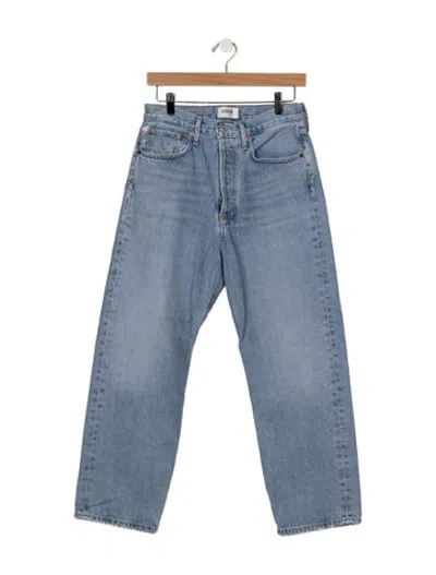 Pre-owned Agolde High-rise Straight Leg Jeans In Blue