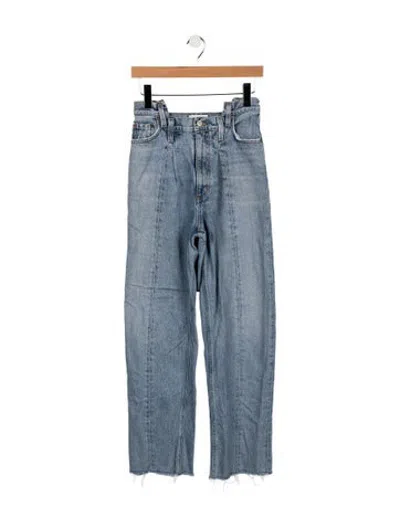Pre-owned Agolde High-rise Straight Leg Jeans In Blue