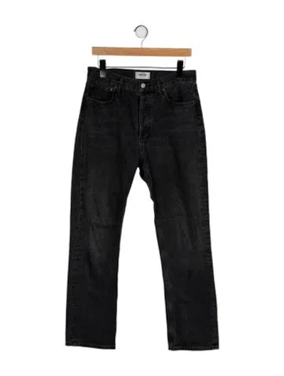 Pre-owned Agolde High-rise Straight Leg Jeans In Gray