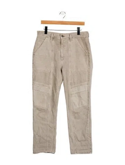 Pre-owned Agolde High-rise Straight Leg Jeans In Gray