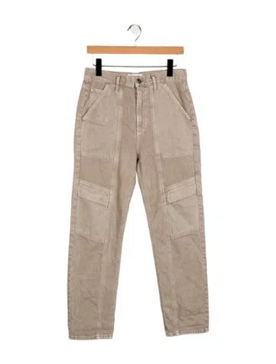 Pre-owned Agolde High-rise Straight Leg Jeans In Gray