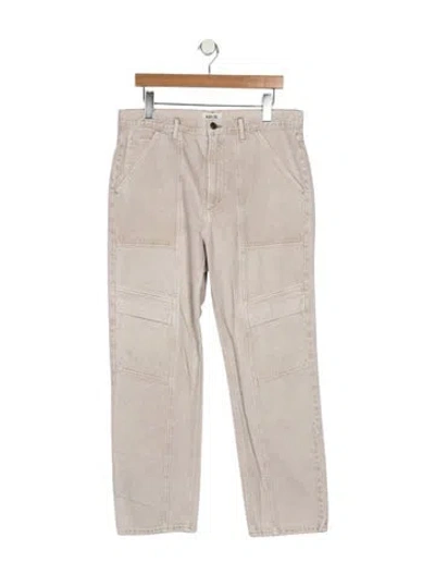 Pre-owned Agolde High-rise Straight Leg Jeans In Gray