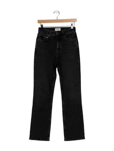 Pre-owned Agolde High-rise Straight Leg Jeans In Gray