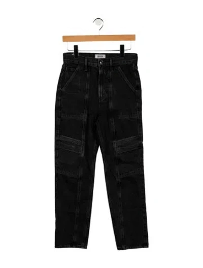 Pre-owned Agolde High-rise Straight Leg Jeans In Gray