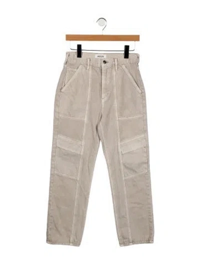 Pre-owned Agolde High-rise Straight Leg Jeans In Gray
