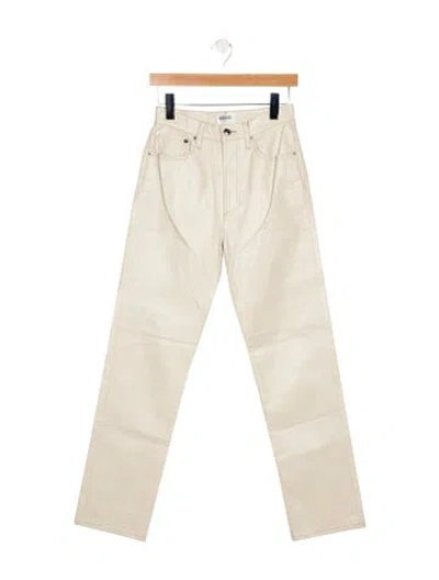 Pre-owned Agolde High-rise Straight Leg Jeans In Gray