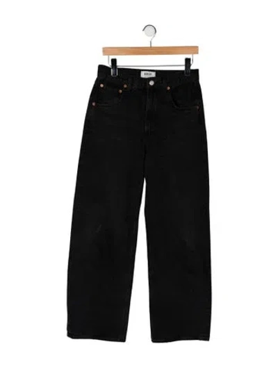 Pre-owned Agolde High-rise Straight Leg Jeans In Gray