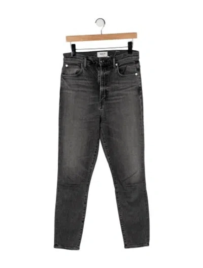 Pre-owned Agolde High-rise Straight Leg Jeans In Gray