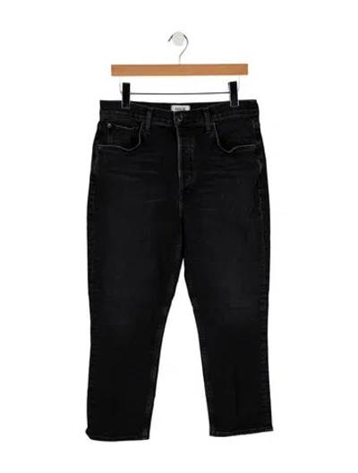 Pre-owned Agolde High-rise Straight Leg Jeans In Multi
