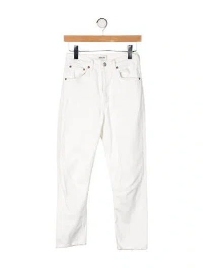 Pre-owned Agolde High-rise Straight Leg Jeans In Multi