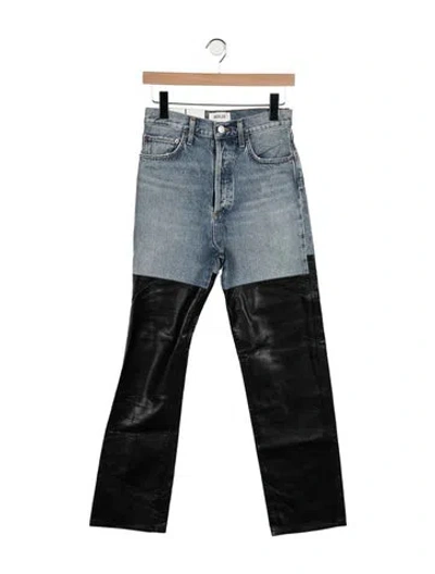 Pre-owned Agolde High-rise Straight Leg Jeans In Multi