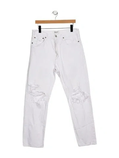 Pre-owned Agolde High-rise Straight Leg Jeans In Multi