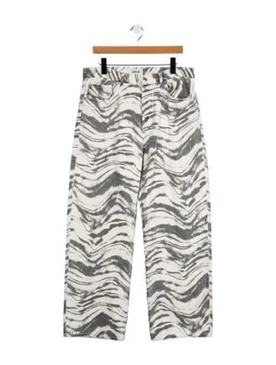 Pre-owned Agolde High-rise Straight Leg Jeans In Multi