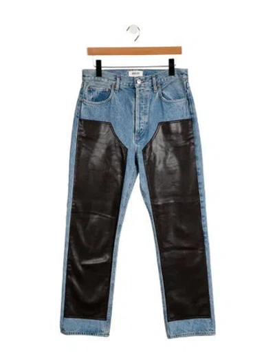 Pre-owned Agolde High-rise Straight Leg Jeans In Multi
