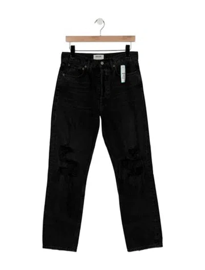 Pre-owned Agolde High-rise Straight Leg Jeans In Multi