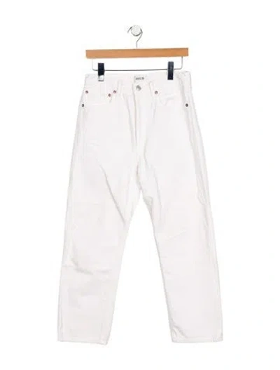 Pre-owned Agolde High-rise Straight Leg Jeans In Neutral