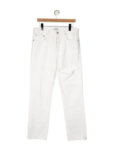 Pre-owned Agolde High-rise Straight Leg Jeans In Neutral