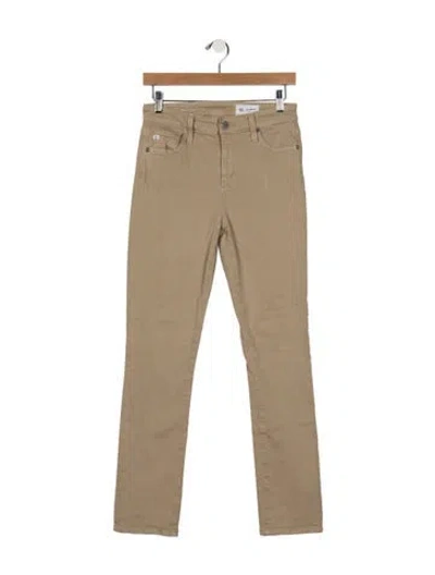 Pre-owned Agolde High-rise Straight Leg Jeans In Neutrals