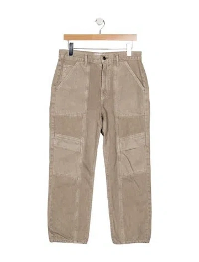 Pre-owned Agolde High-rise Straight Leg Jeans In Neutrals