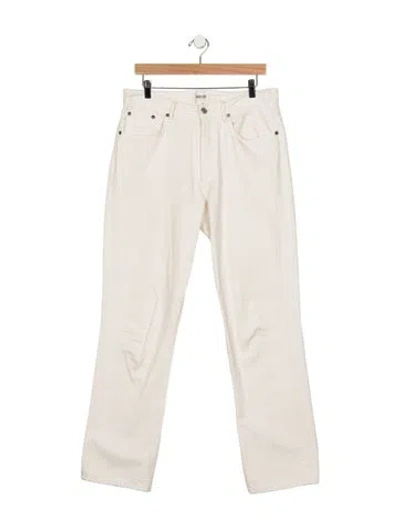 Pre-owned Agolde High-rise Straight Leg Jeans In Neutrals