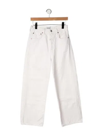 Pre-owned Agolde High-rise Straight Leg Jeans In Neutrals