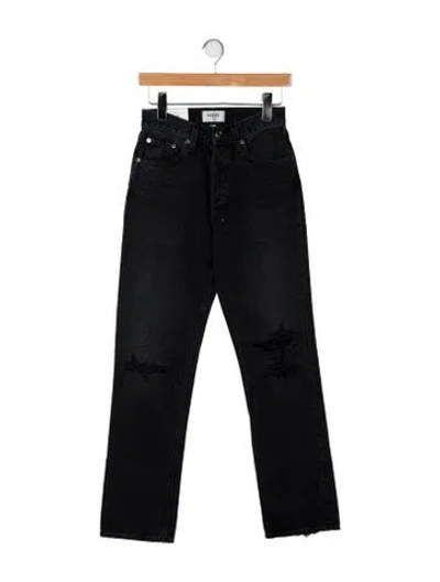 Pre-owned Agolde High-rise Straight Leg Jeans W/ Tags In Black