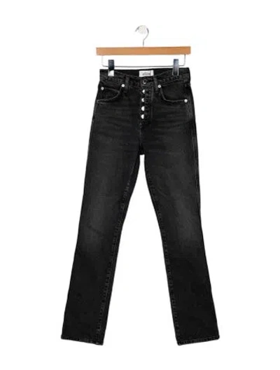 Pre-owned Agolde High-rise Straight Leg Jeans W/ Tags In Black