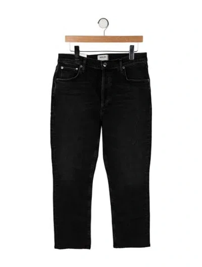 Pre-owned Agolde High-rise Straight Leg Jeans W/ Tags In Black