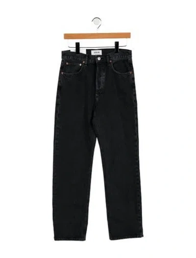 Pre-owned Agolde High-rise Straight Leg Jeans W/ Tags In Black