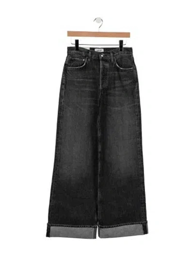 Pre-owned Agolde High-rise Straight Leg Jeans W/ Tags In Black