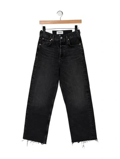Pre-owned Agolde High-rise Straight Leg Jeans W/ Tags In Black