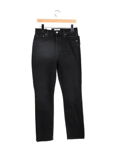 Pre-owned Agolde High-rise Straight Leg Jeans W/ Tags In Black