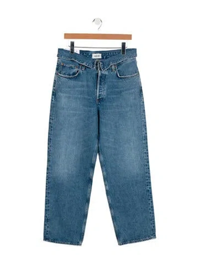 Pre-owned Agolde High-rise Straight Leg Jeans W/ Tags In Blue