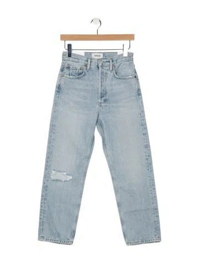 Pre-owned Agolde High-rise Straight Leg Jeans W/ Tags In Blue