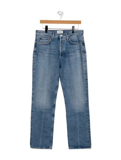 Pre-owned Agolde High-rise Straight Leg Jeans W/ Tags In Blue