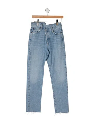 Pre-owned Agolde High-rise Straight Leg Jeans W/ Tags In Blue