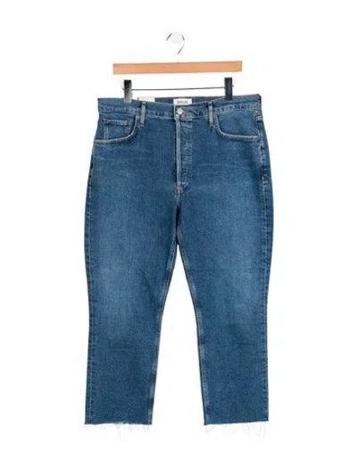 Pre-owned Agolde High-rise Straight Leg Jeans W/ Tags In Blue