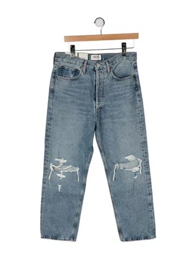 Pre-owned Agolde High-rise Straight Leg Jeans W/ Tags In Blue
